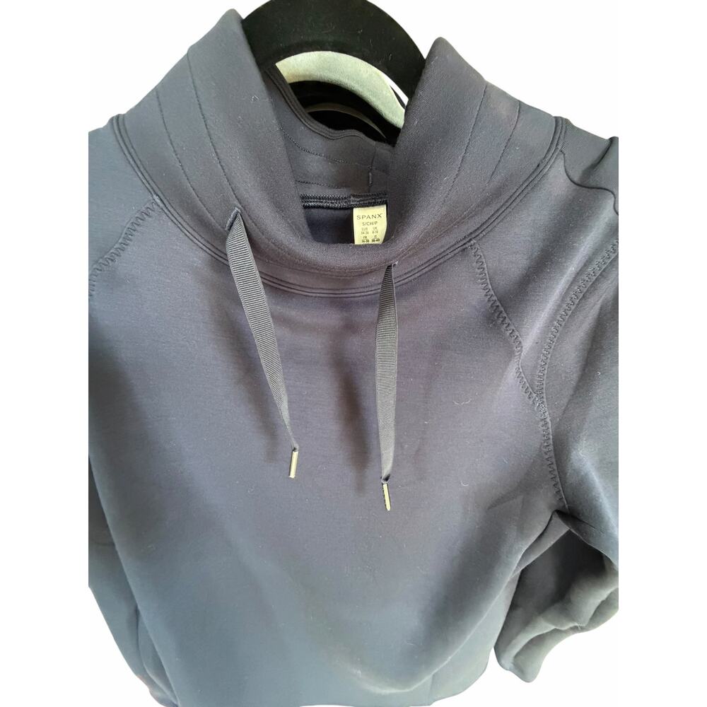 SPANX AirEssentials Got-Ya-Covered Navy Funnel Neck Pullover Size S Loungewear - Picture 3 of 8